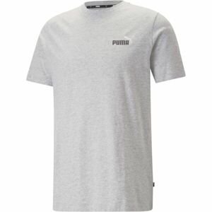 Puma ESS+2 COL SMALL LOGO TEE Pánske tričko, sivá, veľkosť