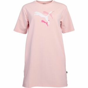 Puma ESS+ LOGO POWER TEE DRESS TR Dámske šaty, ružová, veľkosť L