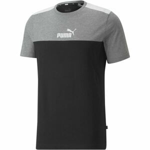 Puma ESS LOGO TEE YEL Pánske tričko, čierna, veľkosť