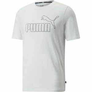 Puma ESS ELEVATED TEE Pánske tričko, biela, veľkosť L