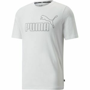 Puma ESS ELEVATED TEE Pánske tričko, biela, veľkosť S