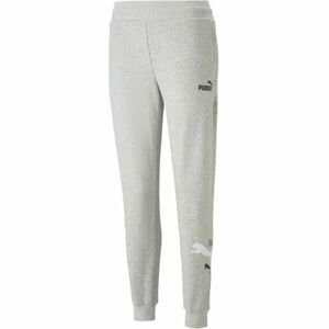 Puma ESS + 2 COL LOGO PANTS FL B Chlapčenské tepláky, sivá, veľkosť M