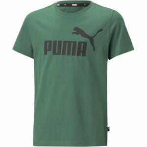 Puma ESS LOGO TEE B Chlapčenské tričko, zelená, veľkosť 140