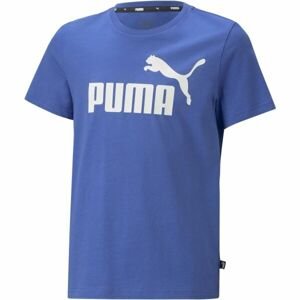 Puma ESS LOGO TEE B Chlapčenské tričko, modrá, veľkosť 152