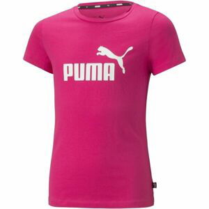 Puma ESS LOGO TEE G Dievčenské tričko, ružová, veľkosť 128
