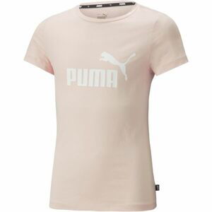 Puma ESS LOGO TEE G Dievčenské tričko, ružová, veľkosť 128