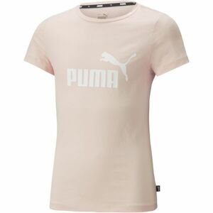 Puma ESS LOGO TEE G Dievčenské tričko, ružová, veľkosť 164