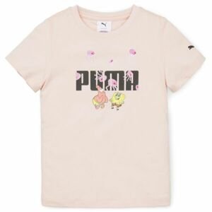 Puma SPONGEBOB LOGO TEE Detské tričko, lososová, veľkosť