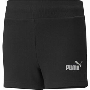 Puma ESS+SHORTS TR G Dievčenské kraťasy, čierna, veľkosť