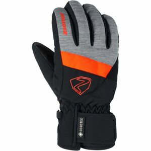 Ziener LEIF GTX JUNIOR Detské lyžiarske rukavice, čierna, veľkosť 4.5
