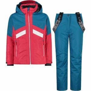 CMP KID G SET JACKET AND PANT Dievčenský lyžiarsky komplet, modrá, veľkosť 140