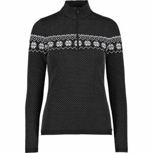 CMP WOMAN JACKET KNITTED Dámsky rolák, čierna, veľkosť 38