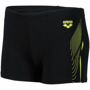 Arena SWIM SHORT GRAPHIC Chlapčenské nohavičkové plavky, čierna, veľkosť