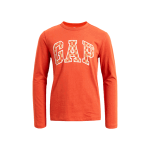 GAP V-FRC LS LOGO TEE Chlapčenské tričko, oranžová, veľkosť XXL