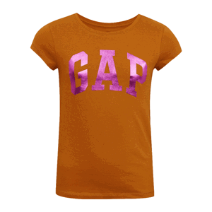 GAP V-HS SS VALUE LOGO TEE Dievčenské tričko, oranžová, veľkosť M