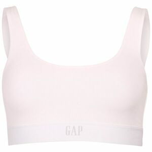 GAP STRETCH COTTON LOGO BRALETTE Dámska podprsenka, biela, veľkosť L