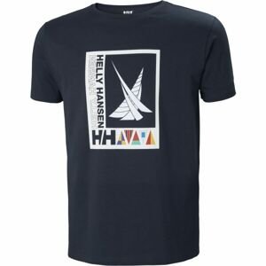 Helly Hansen SHORELINE T-SHIRT 2.0 Pánske tričko, tmavo modrá, veľkosť XXL