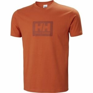 Helly Hansen HH BOX TEE Pánske tričko, oranžová, veľkosť XXL