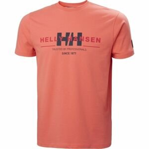 Helly Hansen RWB GRAPHIC T-SHIRT Pánske tričko, lososová, veľkosť XXL