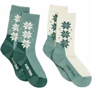 KARI TRAA Dámske vlnené ponožky Dámske vlnené ponožky, zelená, veľkosť 36/38