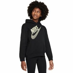 Nike NSW OS PO Dievčenská mikina, čierna, veľkosť M