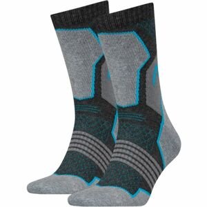 Head HIKING CREW 2P UNISEX Turistické ponožky, sivá, veľkosť 39 - 42