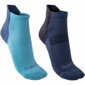 Runto 2 páry športových ponožiek s antibakteriálnou úpravou 2 páry športových ponožiek s antibakteriálnou úpravou, modrá, veľkosť 43 - 46