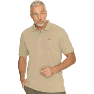 BUSHMAN KIRAT Pánske tričko polo, béžová, veľkosť XXXL