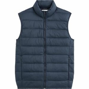CELIO BULOCK Pánska prešívaná vesta, tmavo modrá, veľkosť