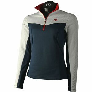 Mico MAGLIA 1/2 COLLO 1/2 ZIP W X-PERF Dámska mikina, tmavo modrá, veľkosť L