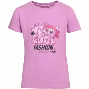 NAX GORETO Dievčenské tričko, ružová, veľkosť 104/110