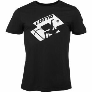 Lotto TEE SOCCER CLUB MEL Pánske tričko, čierna, veľkosť L