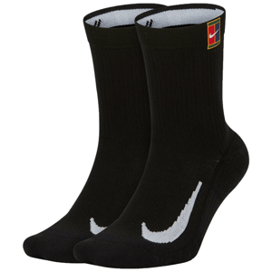 Nike MULTIPLIER CREW 2PR CUSH Unisex ponožky, čierna, veľkosť 34-38