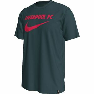 Nike LFC M NK SWOOSH TEE Pánske tričko, tmavo zelená, veľkosť S