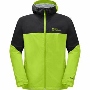 Jack Wolfskin WEILTAL 2L JKT M Pánska outdoorová bunda, reflexný neón, veľkosť S