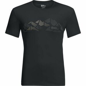 Jack Wolfskin PEAK GRAPHIC T M Pánske funkčné tričko, tmavo sivá, veľkosť M