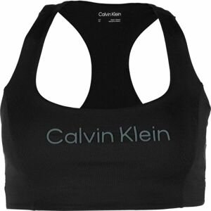 Calvin Klein ESSENTIALS PW MEDIUM SUPPORT SPORTS BRA Dámska športová podprsenka, čierna, veľkosť L