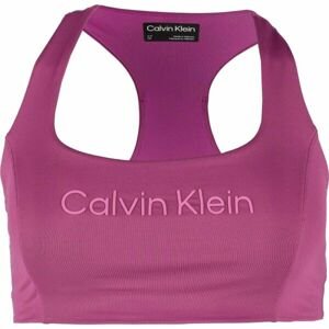 Calvin Klein ESSENTIALS PW MEDIUM SUPPORT SPORTS BRA Dámska športová podprsenka, ružová, veľkosť XL