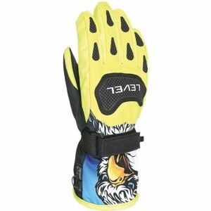 Level JUNIOR Detské rukavice, žltá, veľkosť 3
