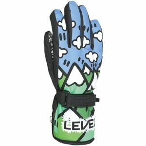 Level JUNIOR Detské rukavice, čierna, veľkosť 5