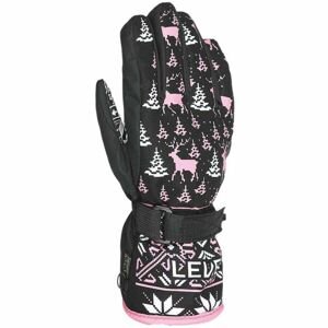 Level JUNIOR Detské rukavice, čierna, veľkosť 4