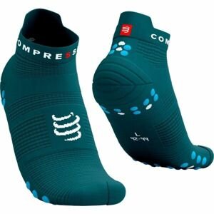 Compressport PRO RACING SOCKS V4.0 RUN Bežecké ponožky, tmavo zelená, veľkosť T2