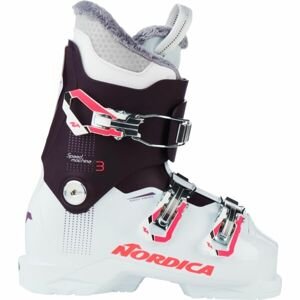 Nordica SPEEDMACHINE J 3 Detská lyžiarska obuv, biela, veľkosť 22