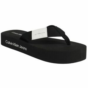 Calvin Klein FLATFORM FLIPFLOP Dámske žabky, čierna, veľkosť 40