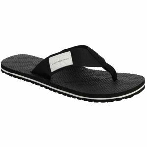 Calvin Klein BEACH SANDAL WOVEN PATCH Pánske žabky, čierna, veľkosť 45