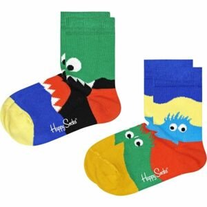 HAPPY SOCKS MONSTERS 2P Detské  ponožky, mix, veľkosť 24-26