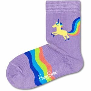 HAPPY SOCKS RAINBOW TAIL Detské  ponožky, fialová, veľkosť 28-31