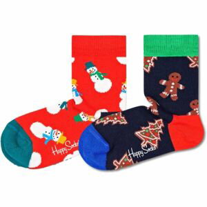 HAPPY SOCKS HOLIDAY GIFT SET 2P Detské  ponožky, mix, veľkosť 28-31