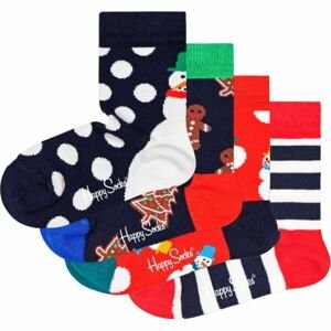 HAPPY SOCKS HOLIDAY GIFT SET 4P Detské  ponožky, mix, veľkosť 28-31