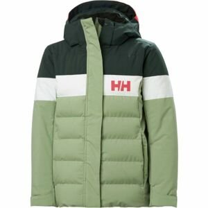 Helly Hansen JR DIAMOND JACKET Dievčenská lyžiarska bunda, zelená, veľkosť 10